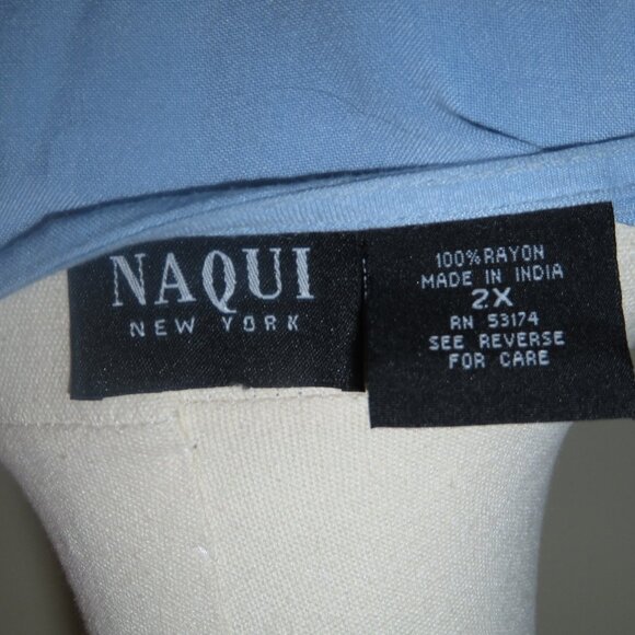Naqui Periwinkle Blue Embroidered Dress - Picture 8 of 8